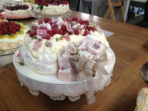 Decorated with rose petals, berries, pistachios, Turkish delight with Chantilly cream, Mrs Senior's Pavlova blew judges away not only with its appearance but also its taste and consistency.  